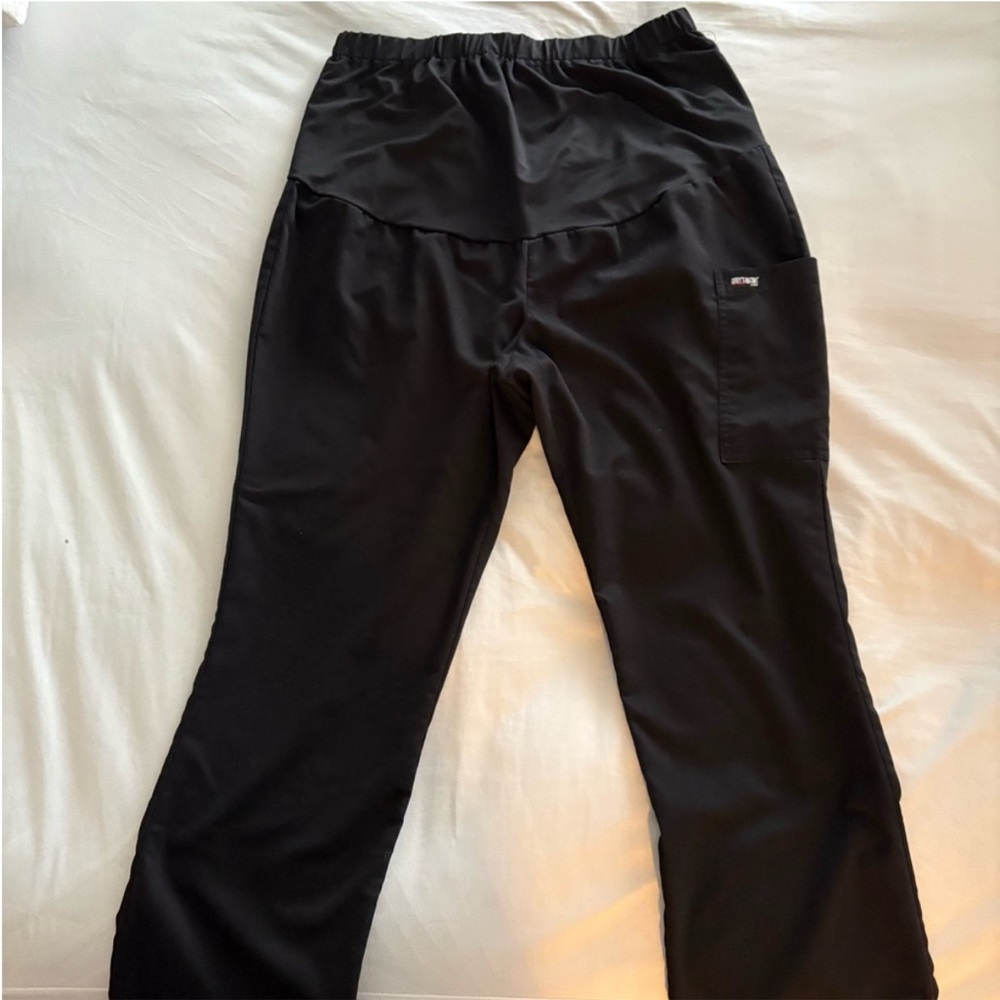 Grey's Anatomy Black Maternity Scrub Pants